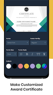 Certificate Maker & Certificate Generator App Screenshot