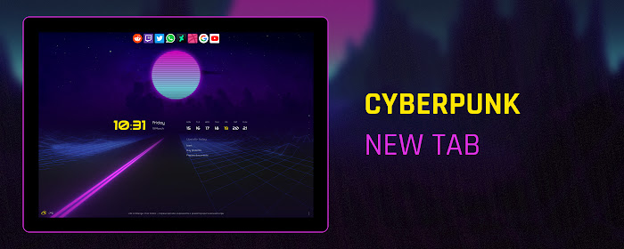 Cyberpunk Tab - Animated tab & to-do marquee promo image