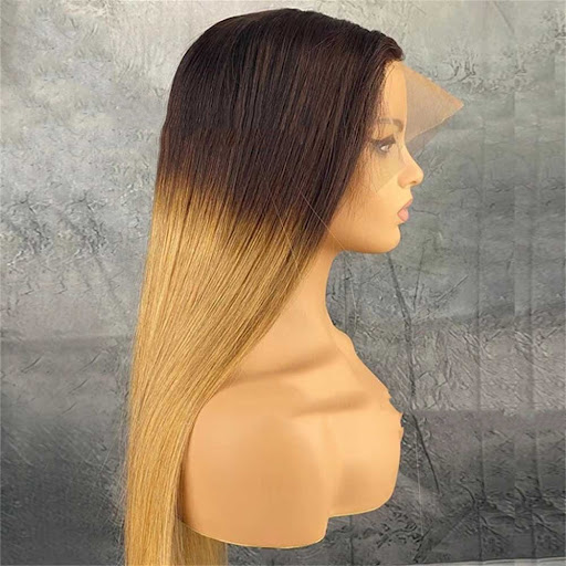 Title 2, Womens Fashion Real Hair Gradient Wig Lace Hea...