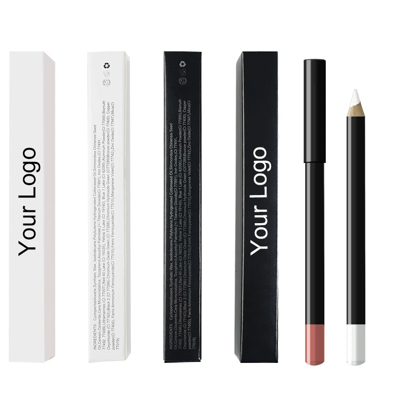 20 Color Black Pen Holder Lip Liner Waterproof Easy To Color