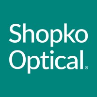 Shopko Optical in white on teal background