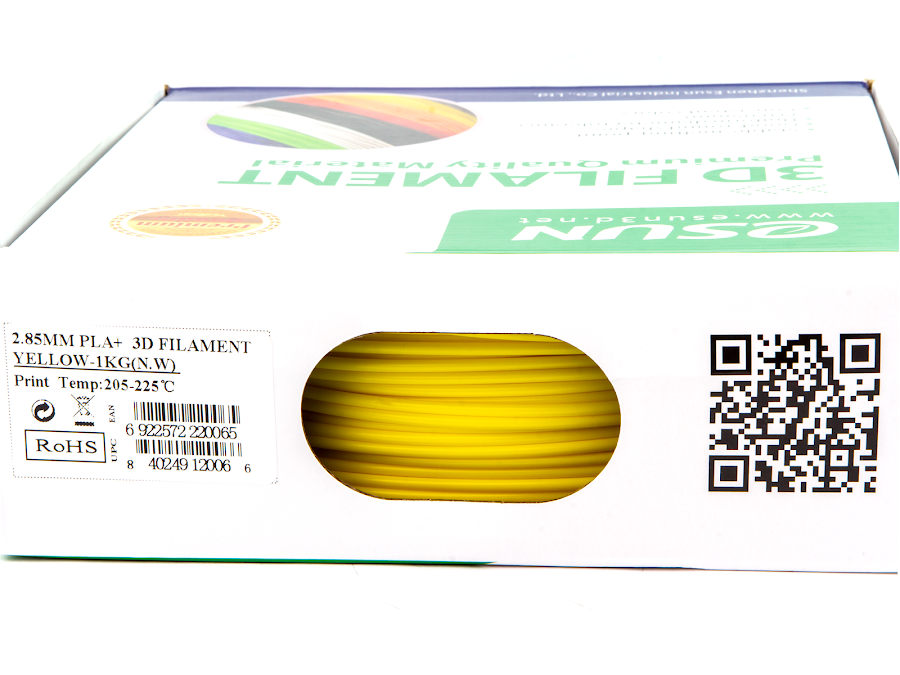 eSUN Yellow PLA+ Filament - 1.75mm (1kg)