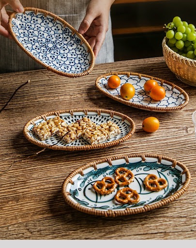 Title 2, Vietnam Rattan Japanese Creative Ceramic Fruit ...