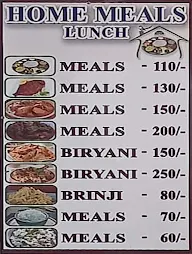 Home Meals menu 1