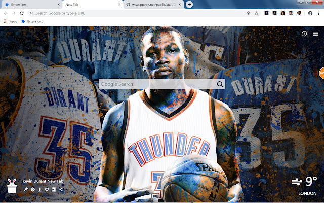 Kevin Durant New Tab, Wallpapers HD