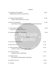 The Cafe Buono menu 3