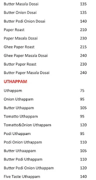 Sri Krishna Bhavan menu 2