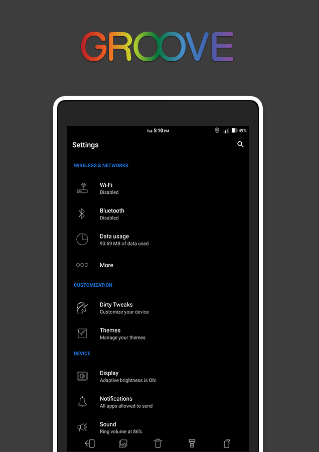 [Substratum] Groove Theme Screen 1