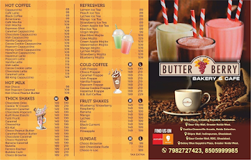 Butter Berry menu 