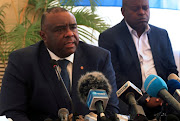 Congolese opposition leader Jean-Pierre Bemba of the Movement for the Liberation of the Congo (MLC) addresses a news conference in Kinshasa, Democratic Republic of Congo. (File photo)