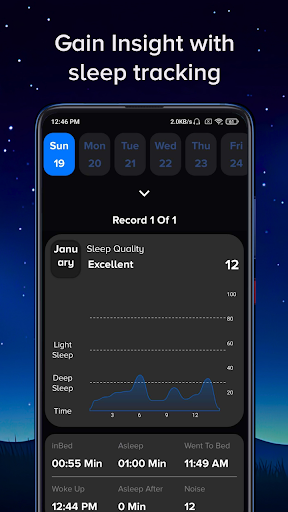 Screenshot Sleep Tracker