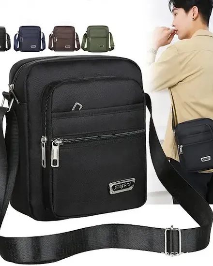 Brand New Men Crossbody Bags Male Nylon Shoulder Bags Boy... - 0