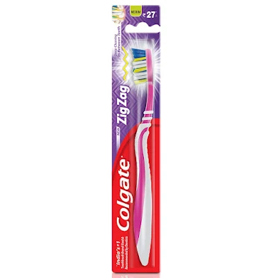 Colgate Zig Zag+ Anti Bacterial Medium Toothbrush - 1 pcs