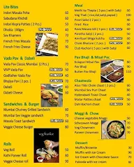 Chai Naasta menu 1