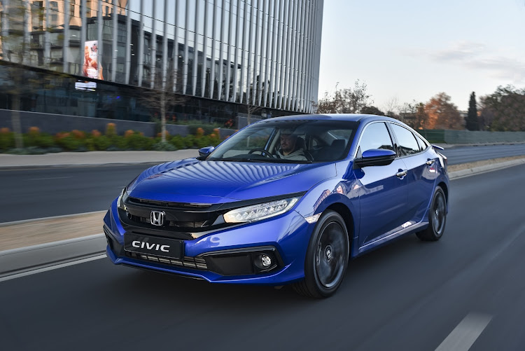 A subtle redesign of the grille and bumper, and new black-coated 17-inch alloys, give the 2019 Civic Sport more swagger. Picture: SUPPLIED