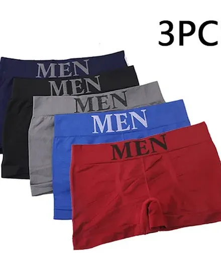 3Pcs/Lot Men's Panties Underwear Boxers Breathable Man Bo... - 1