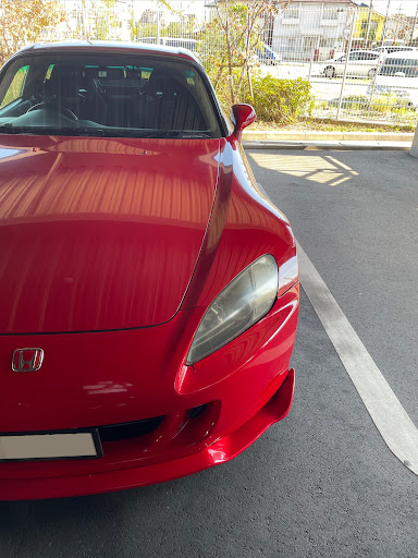 S2000純正ガーニッシュロア赤左右 美しく