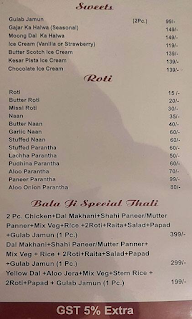 Hotel Raj Mahal menu 3