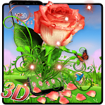 Cover Image of Baixar 3D Vintage Rose Theme 1.1.7 APK