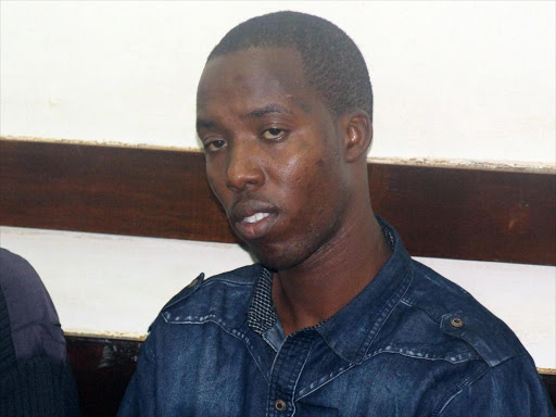 Quack Doctor Ronald Kiprotich Melly who worked at Meteitei Hospital in Nandi when he was arraigned at a Kibera court on November 26, 2016. /Monicah Mwangi