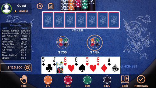 Screenshot Pai Gow Poker