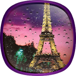 Cover Image of Tải xuống Mưa Paris Hình Nền Sống 1.2.6 APK