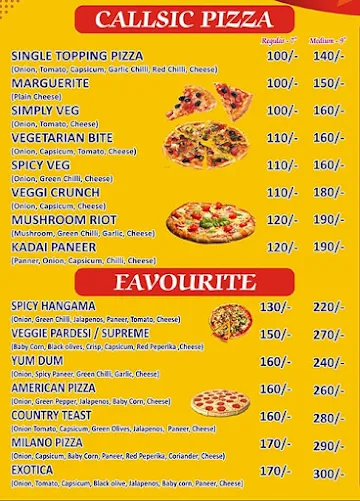 D'Lite Pizza Cafe menu 