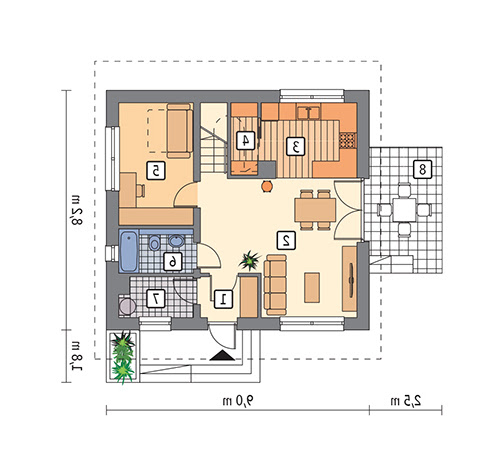 W sam raz (etap II) - M251 - Rzut parteru