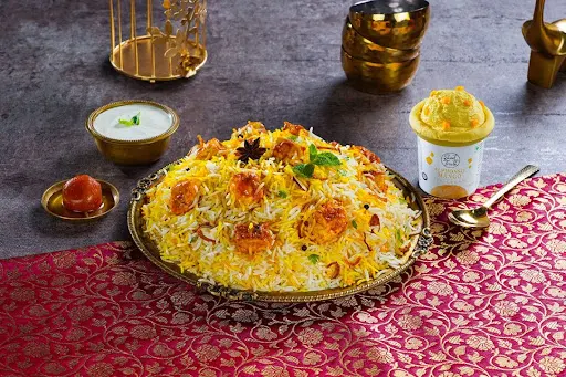 Shahi Veg Biryani + Ice Cream Combo (Serves 1)