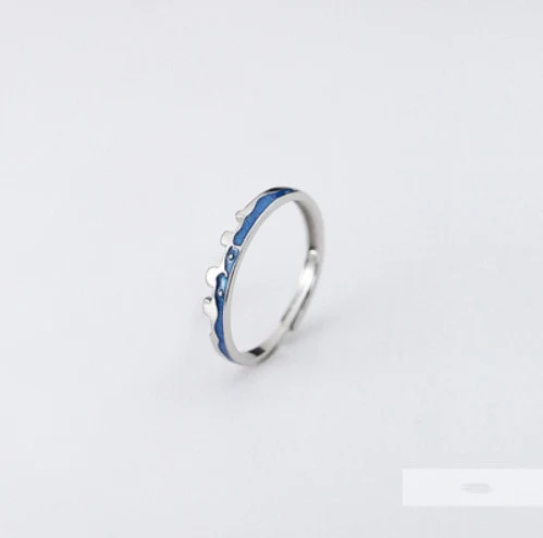 Title 2, Bague de couple en argent sterling 925, symbole...