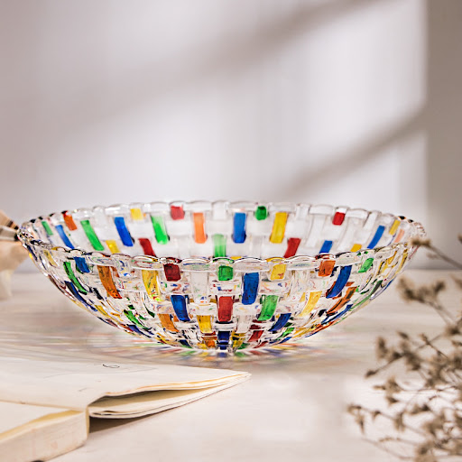 Title 8, Stained glass vase fruit plate jar goblet and h...