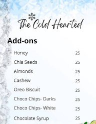 The Cold Hearted menu 6