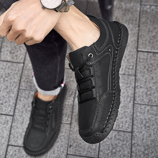 Title 23, Mens Toe Shape Leather Casual Shoes – Comforta...