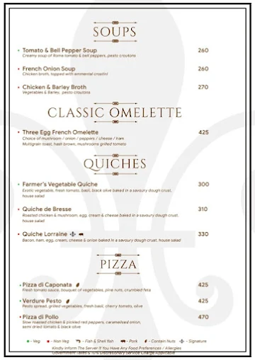 Cafe Noir menu 