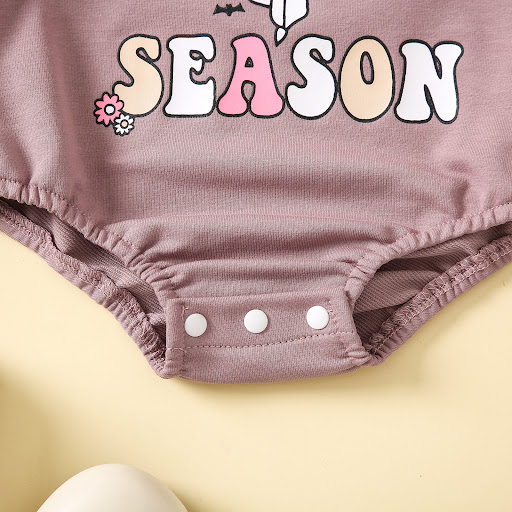 Title 7, Halloween Letter Print Long Sleeve Round Neck T...