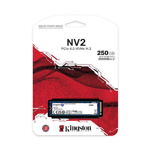 Ổ cứng gắn trong/ SSD Kingston NV2 250GB M.2 2280 PCIe Gen 4.0 NVMe (SNV2S/250G)