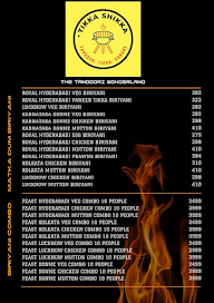 Tikka Shikka menu 1