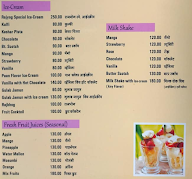 Hotel Rajyog Garden menu 1