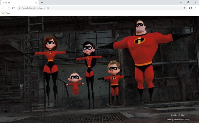 Incredibles 2 New Tab & Wallpapers Collection