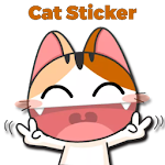 Cover Image of Скачать Cute & Funny Cat Sticker for WhatsApp WAStickerApp 1.1 APK