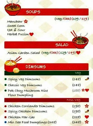 Orange Chopstick menu 