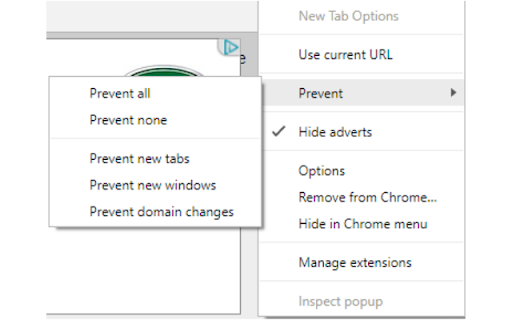 New Tab Options