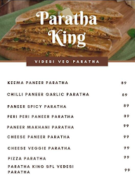 Paratha King menu 3