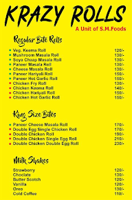 Krazy Rolls menu 2