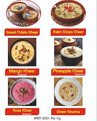 Kheer Bhawan menu 1