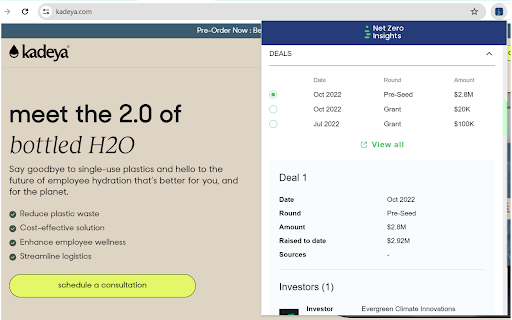 Net Zero Insights Extension