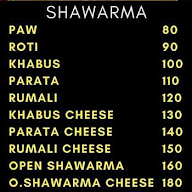 Kaab Shawarma & Snacks Corner menu 2