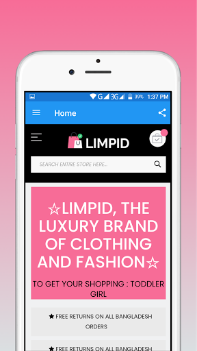 LIMPID - Online Shopping App