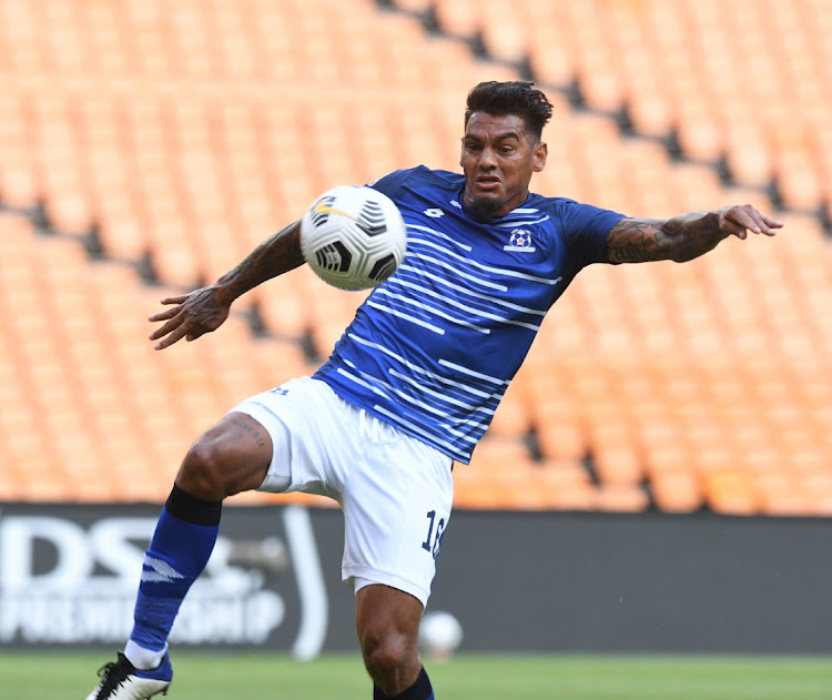 Clayton Daniels of Maritzburg United during the DStv Premiership match between Kaizer Chiefs and United on January 9 2020.