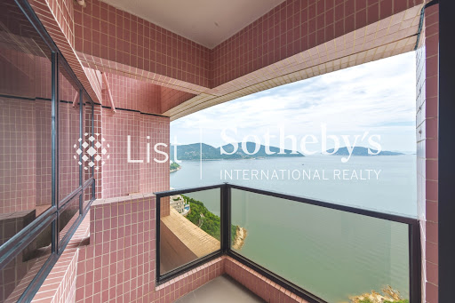 Balcony with sea and hills view in this luxury apartment / penthouse for rent in Tai Tam ($7,014)